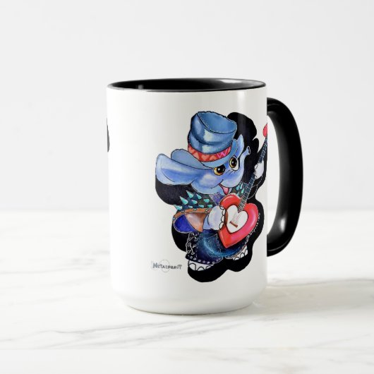 Metalphant Heart Guitar Tasse (VorderseiteRechts)