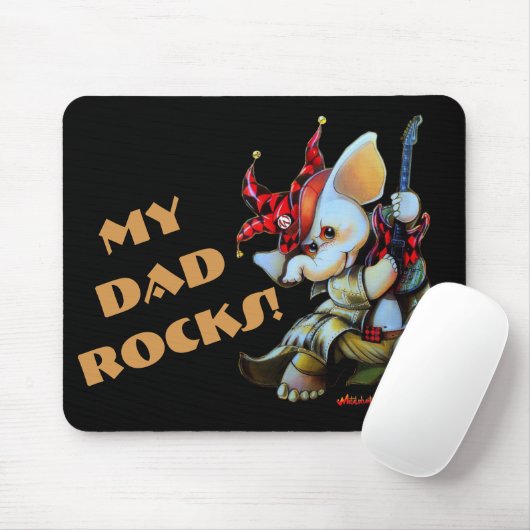 Metalphant Jester My Vater Rocks Mouse Pad Mousepad (Mit Mouse)