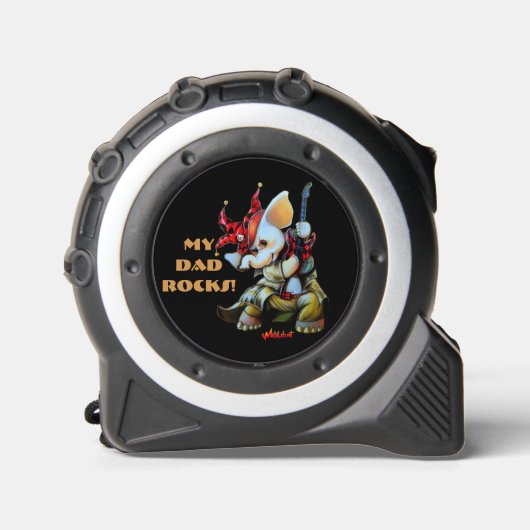 Metalphant Jester My Vater Rocks Tape Measure Maßband (Vorderseite)