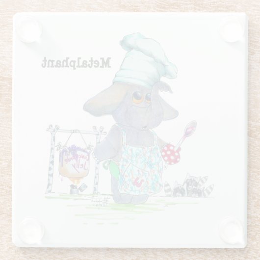 Metalphant Koch Glass Untersetzer (Rückseite)