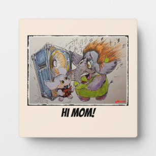Metalphant & Mama - Hi Mama! - Plaque mit Easel Fotoplatte