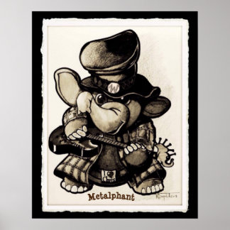 Metalphant Metal Poster - verschiedene Größen und