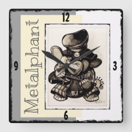 Metalphant Metal Wall Clock - Acrylic Quadratische Wanduhr