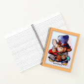 Metalphant mit Gitarre Art SpiralNotebook Notizblock (Innenseite)