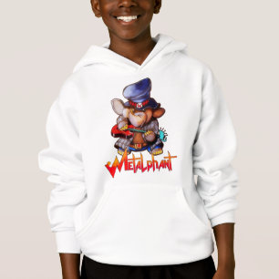 Metalphant mit Gitarre Kids Pullover Hoodie