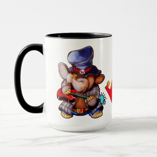 Metalphant mit Gitarre-Tasse Tasse (Links)