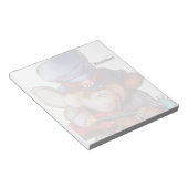 Metalphant mit Gitarren-Notepad Notizblock (angewinkelt)