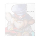 Metalphant mit Gitarren-Notepad Notizblock (Vorderseite)
