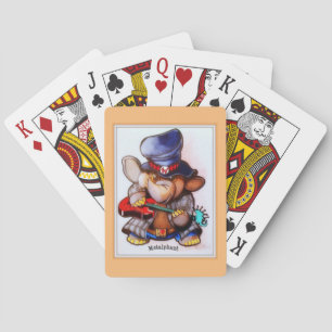 Metalphant mit Gitarren-Spielkarten Spielkarten