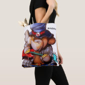 Metalphant mit Gitarren-Tasche oder Kreuz-Körper Tasche (Von Nahem)