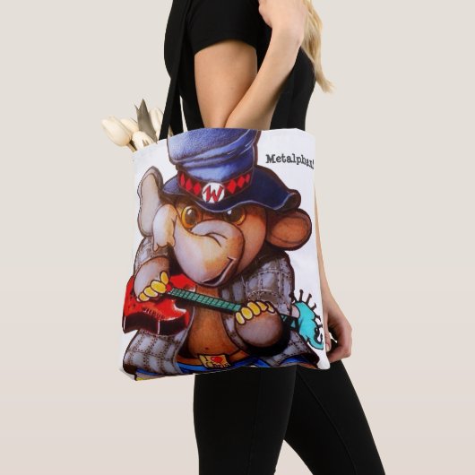 Metalphant mit Gitarren-Tasche oder Kreuz-Körper Tasche (Von Nahem)