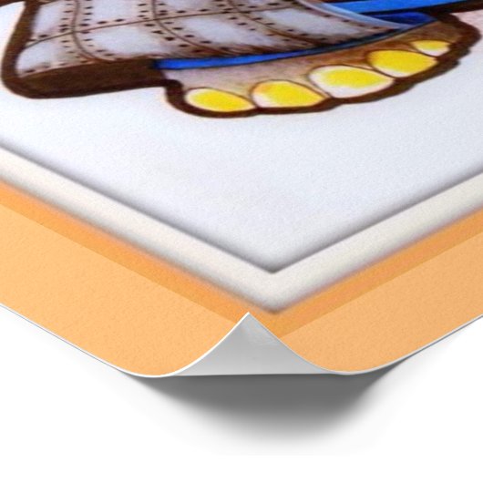 Metalphant mit Gitarrenposter - verschiedene Größe Poster (Ecke)