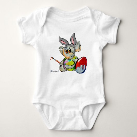 Metalphant Oaster Bunny Baby Bodysuit Baby Strampler (Vorderseite)