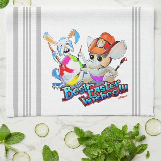 Metalphant Osterküche Handtuch (Gefaltet)