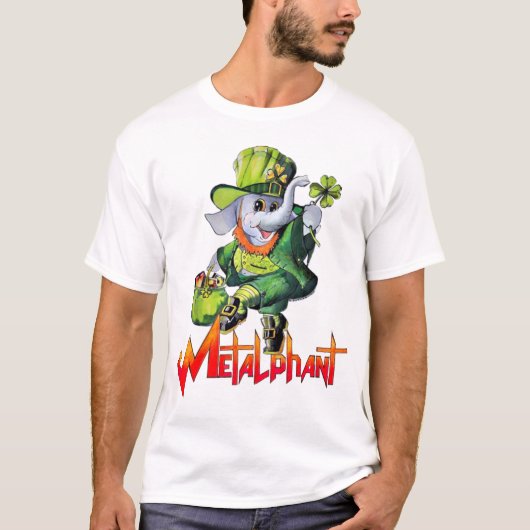 Metalphant St. Phantrick Adult (helle Farben) T-Shirt (Vorderseite)