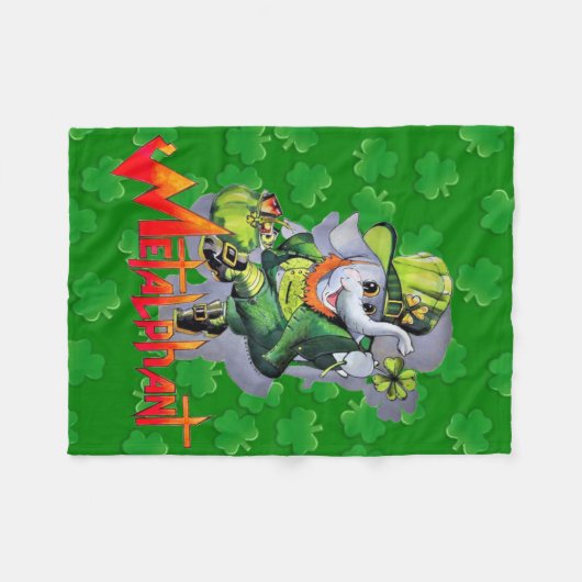 Metalphant St. Phantrick Fleece Blanket (Vorderseite (Horizontal))