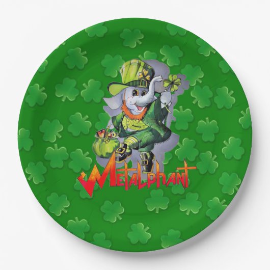 Metalphant St. Phantrick Papierplatte Pappteller (Vorderseite)