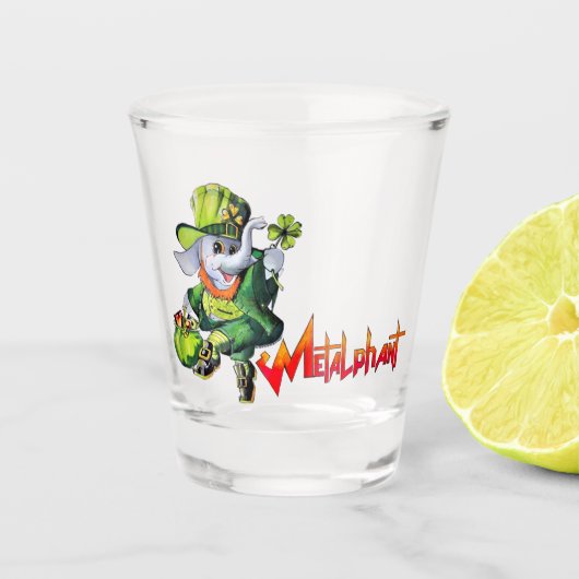 Metalphant St. Phantrick Shot Glass Schnapsglas (Vorderseite)