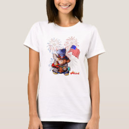 Metalphant USA Flag Frauen-T - Shirt