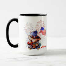 Metalphant USA Flag Tasse