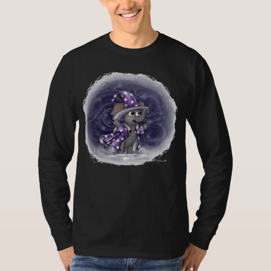 Metalphant Wilbur im Winter Adult Long Sleeve T-Shirt (Vorderseite)