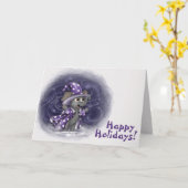 Metalphant Wilbur im Winter Holiday Card Karte (Gelbe Blume)