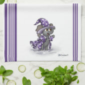 Metalphant Wilbur im Winter Küchentuch (Gefaltet)