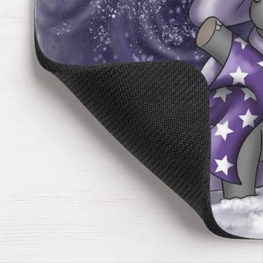 Metalphant Wilbur im Winter Mouse Pad Mousepad (Ecke)