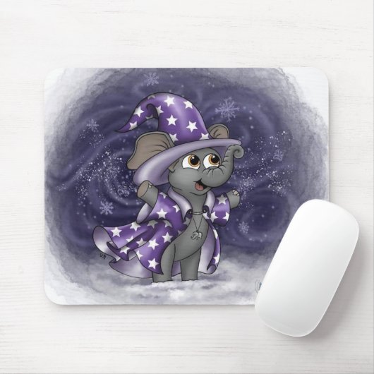 Metalphant Wilbur im Winter Mouse Pad Mousepad (Mit Mouse)