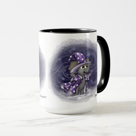 Metalphant Wilbur im Winter Tasse (VorderseiteRechts)