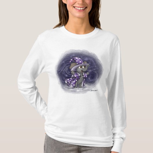Metalphant Wilbur im Winter Women's Long Sleeve T-Shirt (Vorderseite)