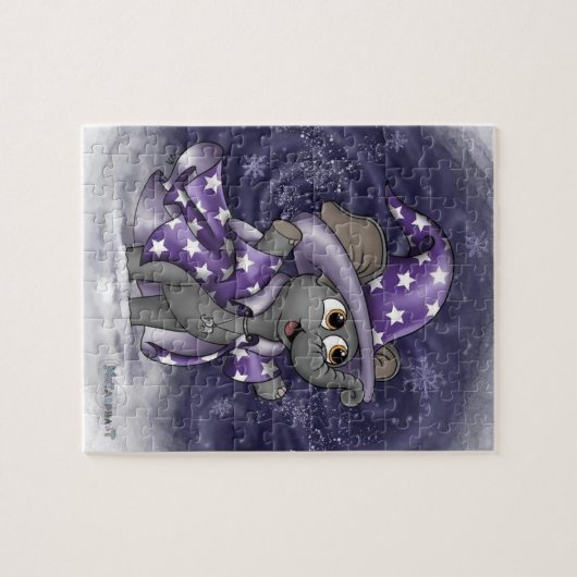 Metalphant Wilbur im Winterpuzzle Puzzle (Horizontal)