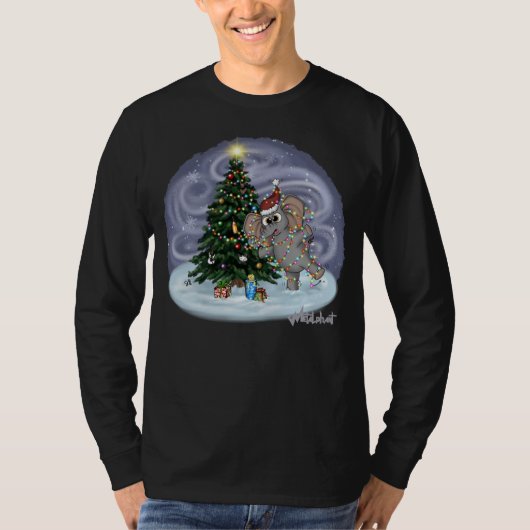 Metalphant Wilbur in Lights Adult Long Sleeve T-Shirt (Vorderseite)
