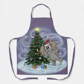 Metalphant Wilbur in Lights überall über Print-Sch Schürze (Vorderseite)