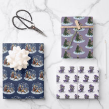 Metalphant Wilbur in Lights Wrapping Paper Sheets