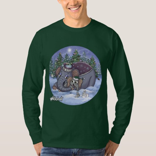 Metalphant Wilbur & Mom Adult Long Sleeve T-Shirt (Vorderseite)