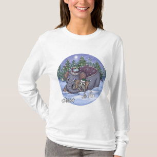 Metalphant Wilbur & Mom Damen Langarm T-Shirt