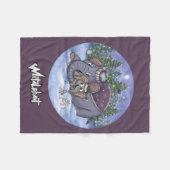 Metalphant Wilbur & Mom Fleece Blanket (Vorderseite (Horizontal))