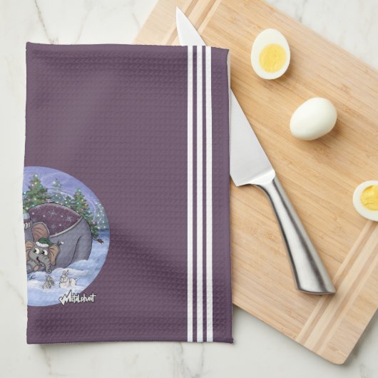 Metalphant Wilbur & Mom Kitchen Towel Geschirrtuch (Viertel Falte)