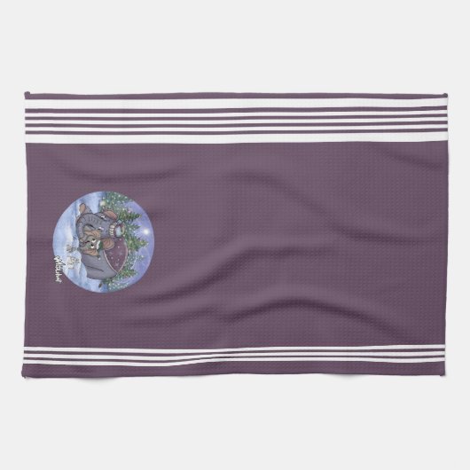 Metalphant Wilbur & Mom Kitchen Towel Geschirrtuch (Horizontal)