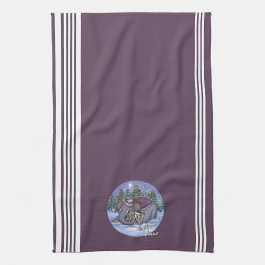 Metalphant Wilbur & Mom Kitchen Towel Geschirrtuch (Vertikal)