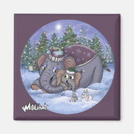 Metalphant Wilbur & Mom Magnet