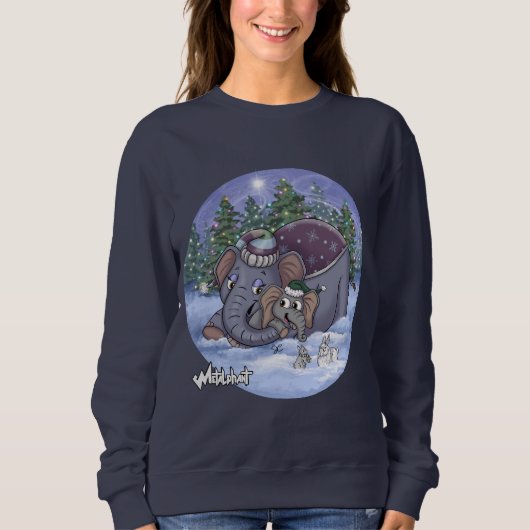 Metalphant Wilbur & Mom Women's Sweatshirt (Vorderseite)