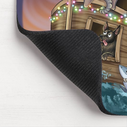 Metalphant Wilbur & Noah-ery's Ark Mouse Pad Mousepad (Ecke)