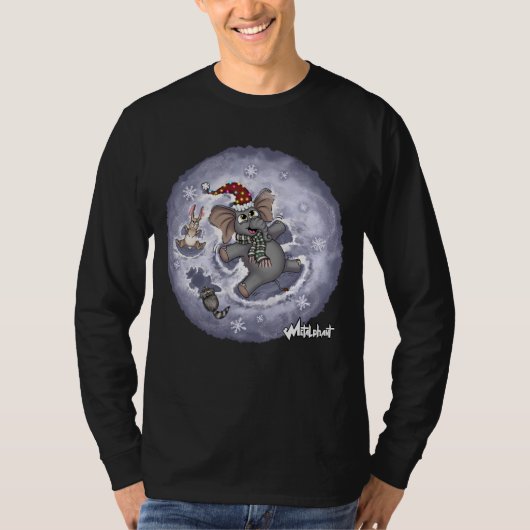 Metalphant Wilbur Snow Angels Adult Long Sleeve T-Shirt (Vorderseite)