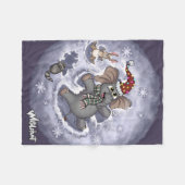 Metalphant Wilbur Snow Angels Fleece Blanket (Vorderseite (Horizontal))
