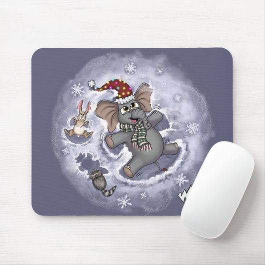 Metalphant Wilbur Snow Angels Mouse Pad Mousepad (Mit Mouse)