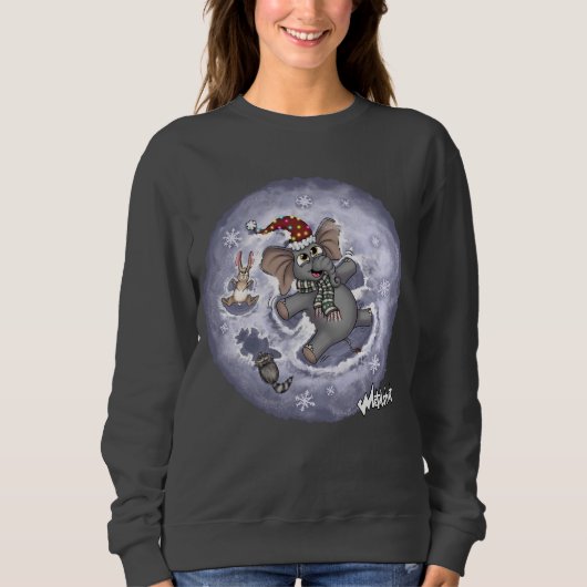 Metalphant Wilbur Snow Angels Women's Sweatshirt (Vorderseite)