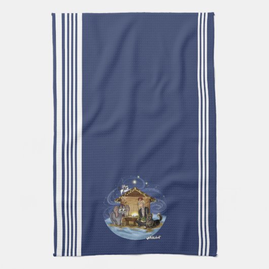 Metalphant Wilburs wahre Bedeutung von Weihnachten Geschirrtuch (Vertikal)