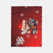 Metalphant Winter Holiday Fleece Blanket (rot) (Vorderseite)